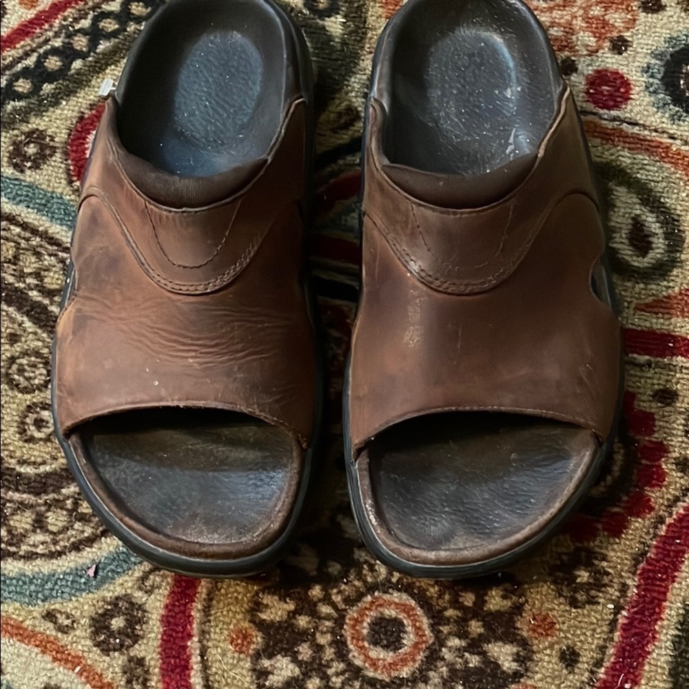 Bass Leather Slide Sandals - Picture 3 of 4
